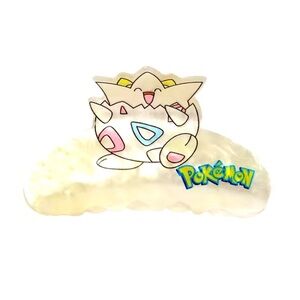 3 For $35 Pokemon Togepi Hair Claw Acrylic Acetate Hair Clip Accessories
